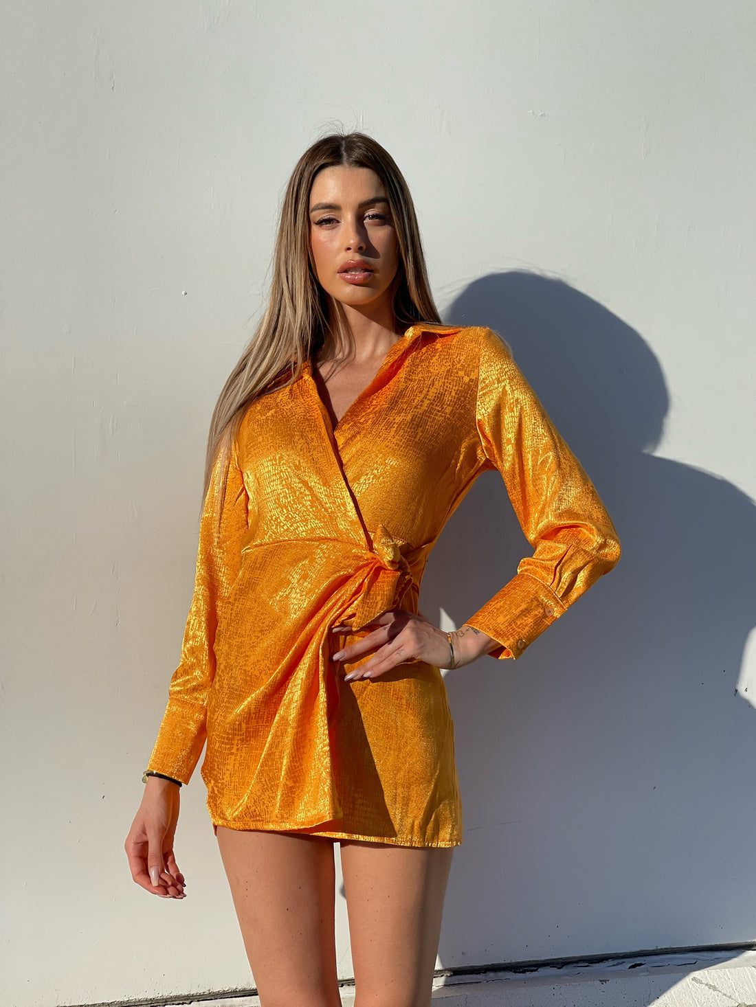 Abito a portafoglio arancio - R.a. Boutique 