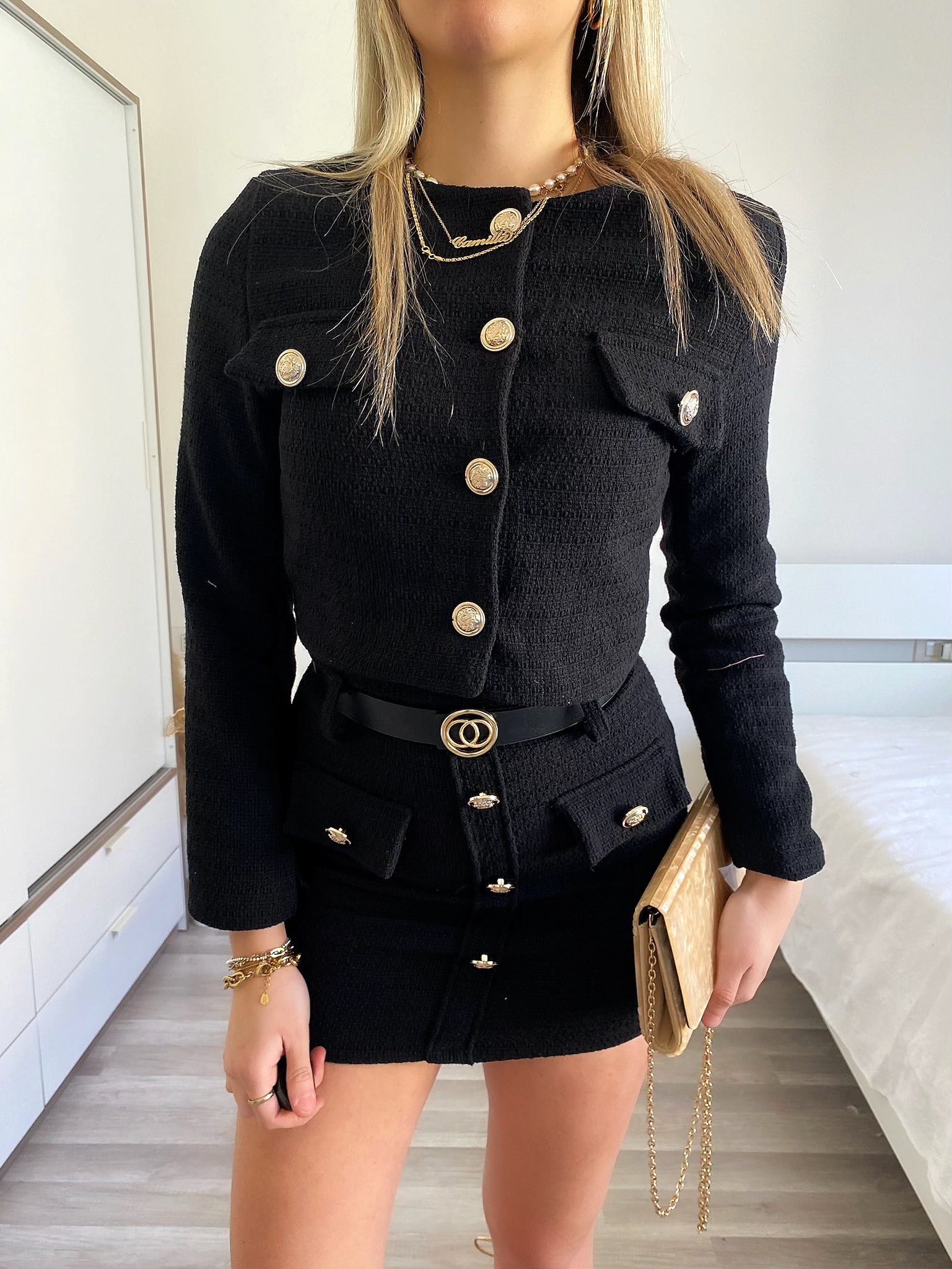 Completo giacca e gonna in tweed - R.a. Boutique 