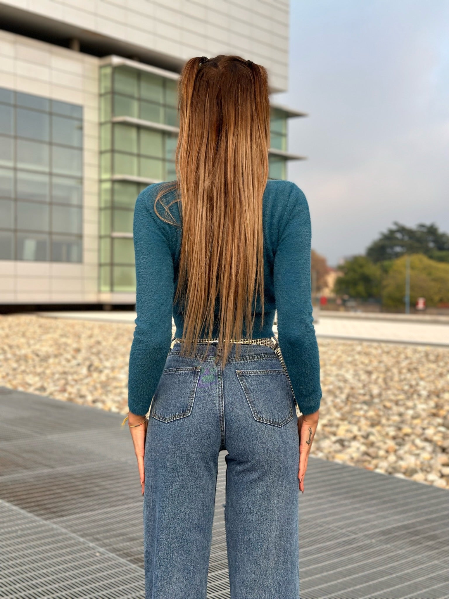 Maglioncino morbidissimo azzurro - R.a. Boutique 