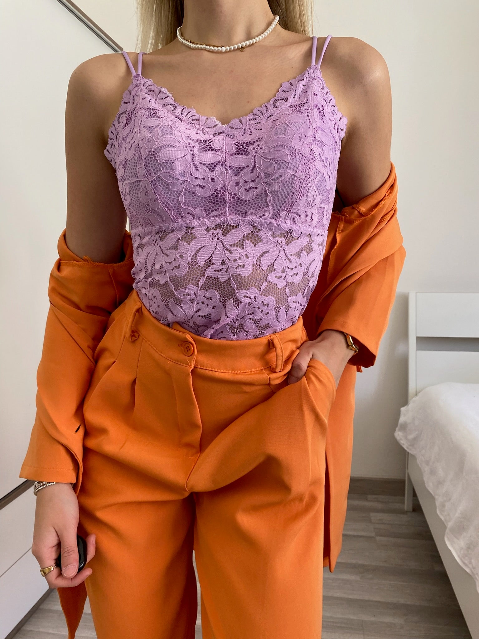 Bralette in pizzo lilla - R.a. Boutique 