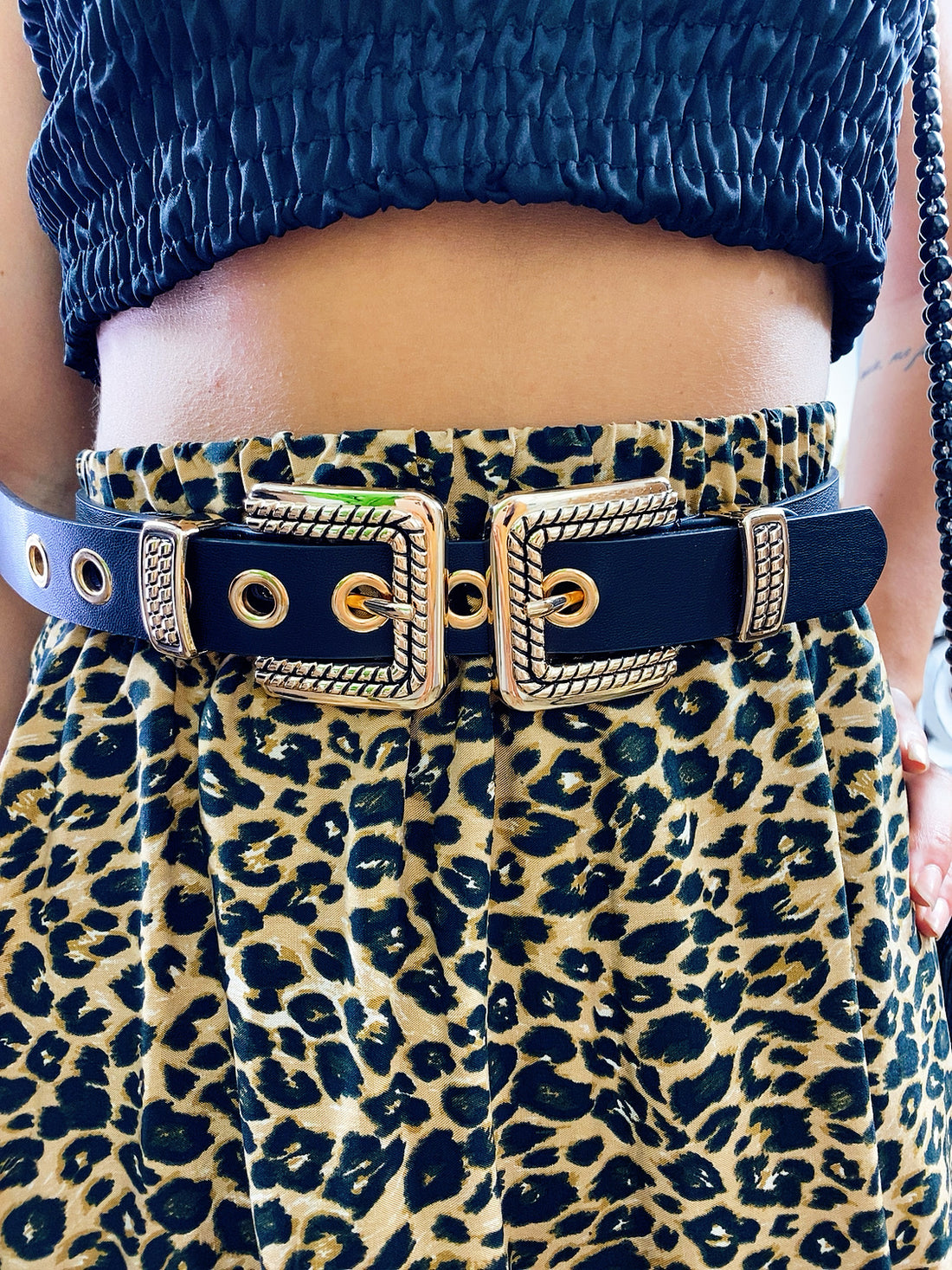 Cintura con doppia fibbia - R.a. Boutique 