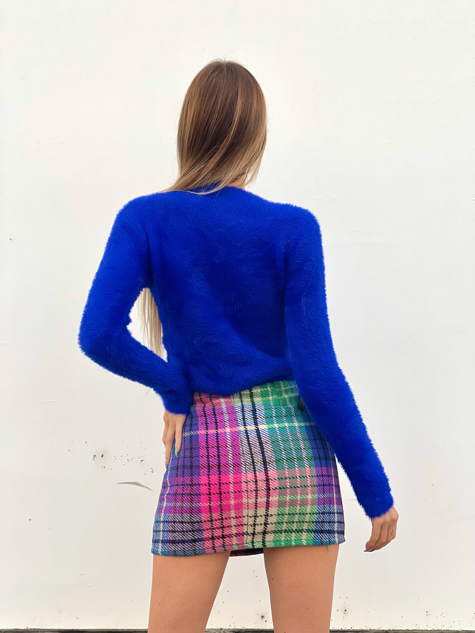 Maglioncino morbidissimo blu elettrico - R.a. Boutique 