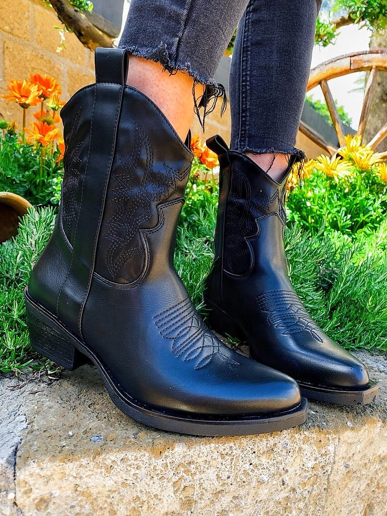 Texano con ricami basso - R.a. Boutique 