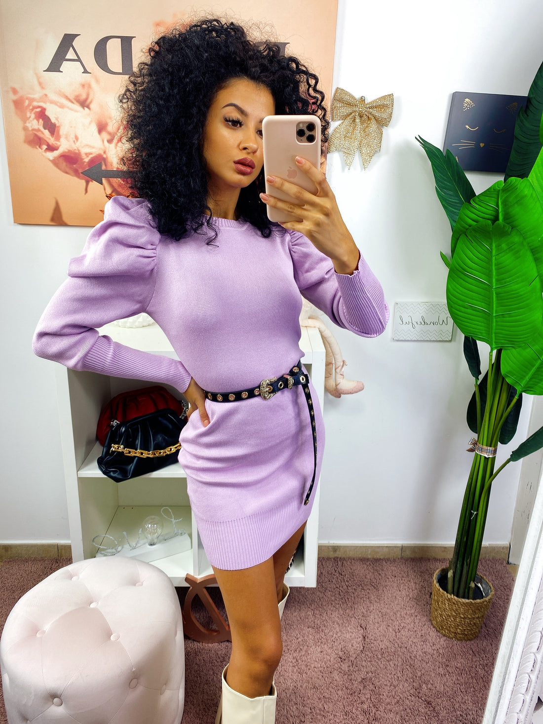 Abito in maglia Lilla - R.a. Boutique 