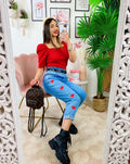 Jeans con cuori Rossi - R.a. Boutique 