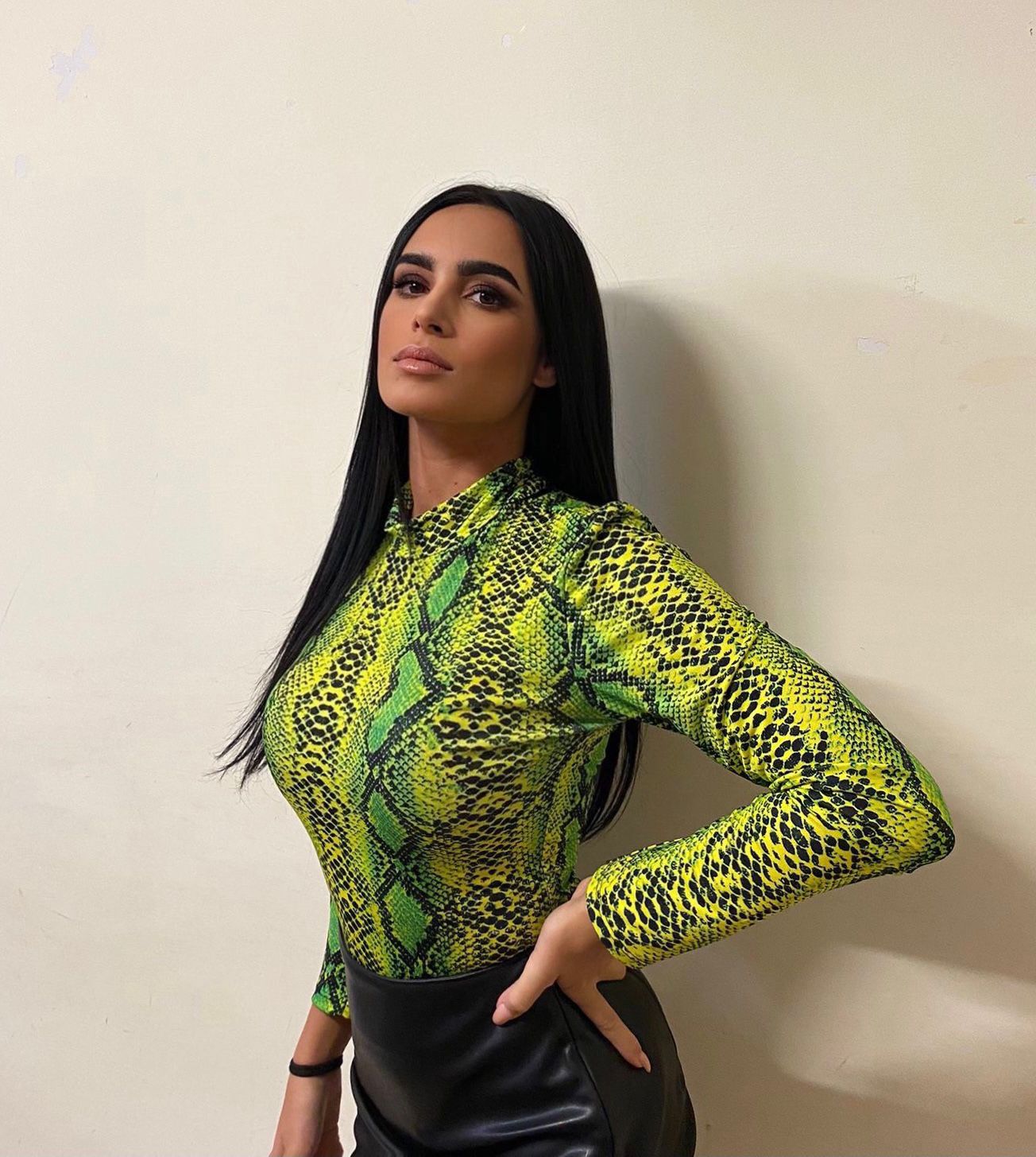 Body pitonato verde fluo - R.a. Boutique 