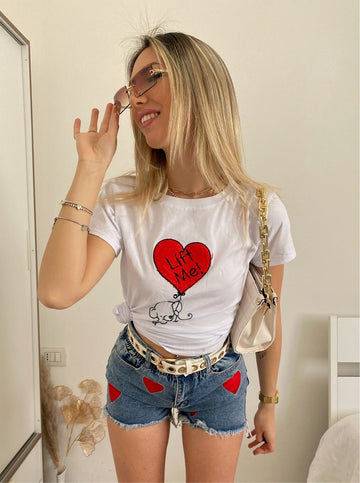 T-shirt heart - R.a. Boutique 