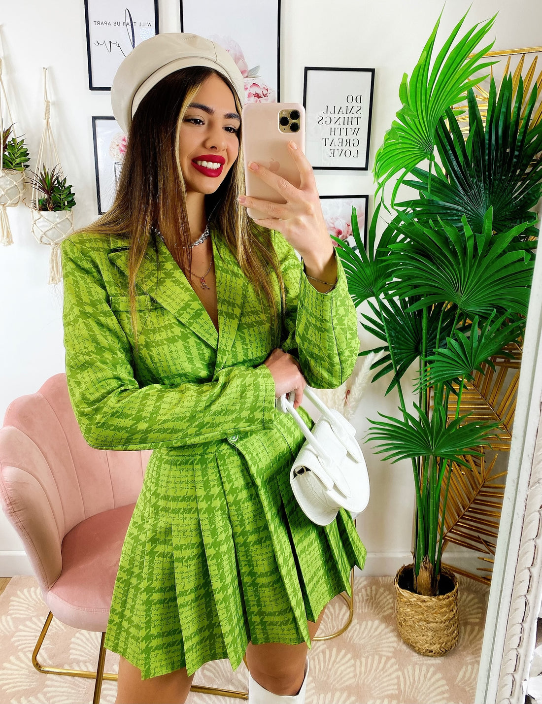 Completo Giacca Corta e Gonna Verde - R.a. Boutique 