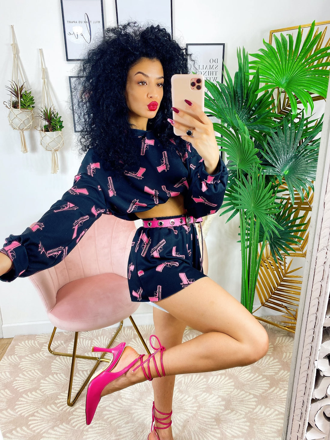 Completo con pistole Rosa - R.a. Boutique 