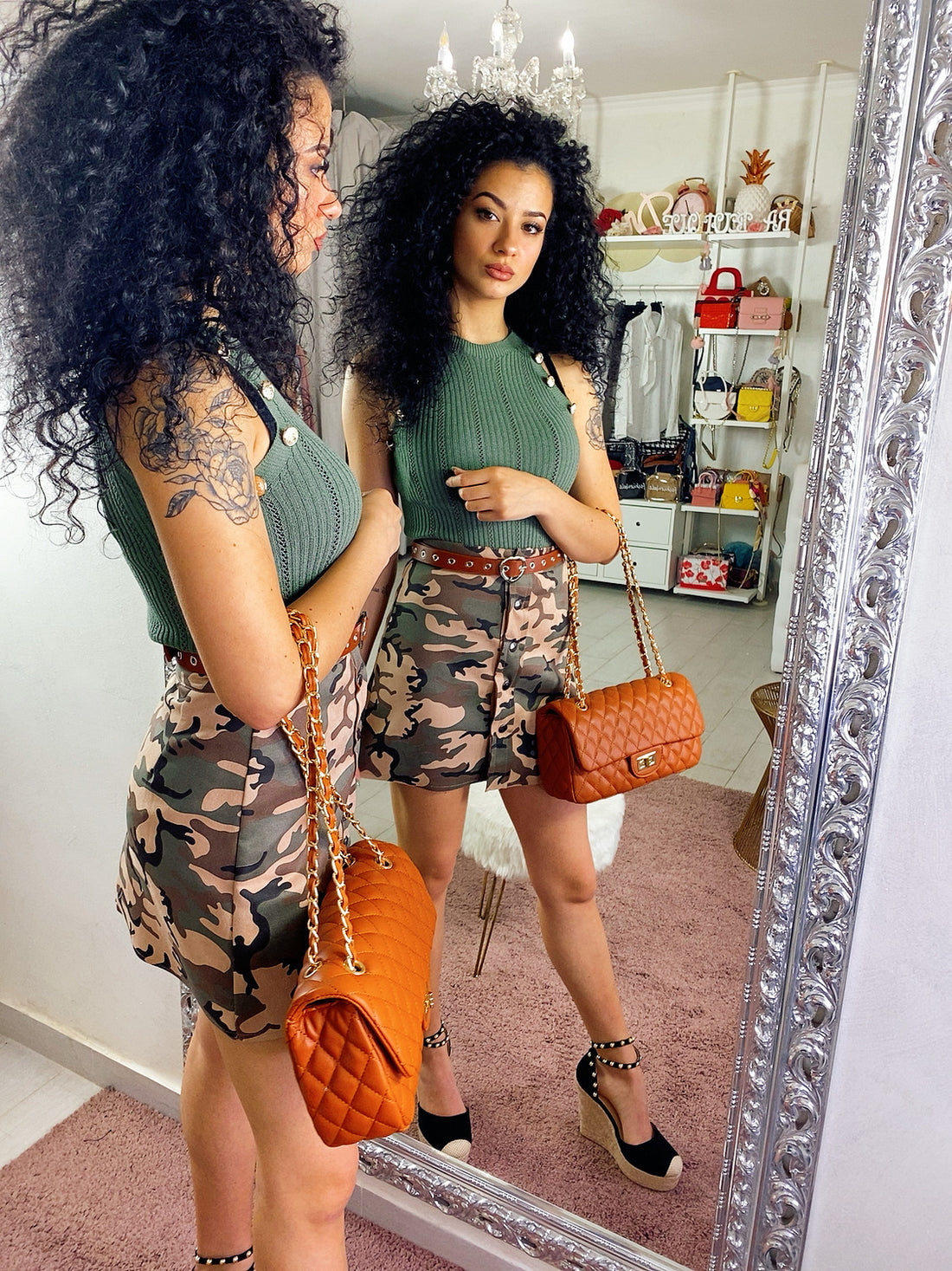 Crop top con bottoncini - R.a. Boutique 