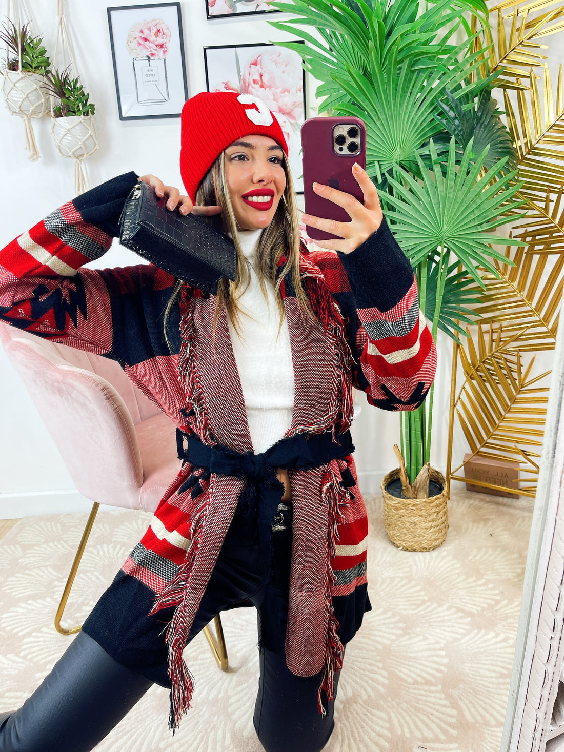 Cappello rosso con C - R.a. Boutique 