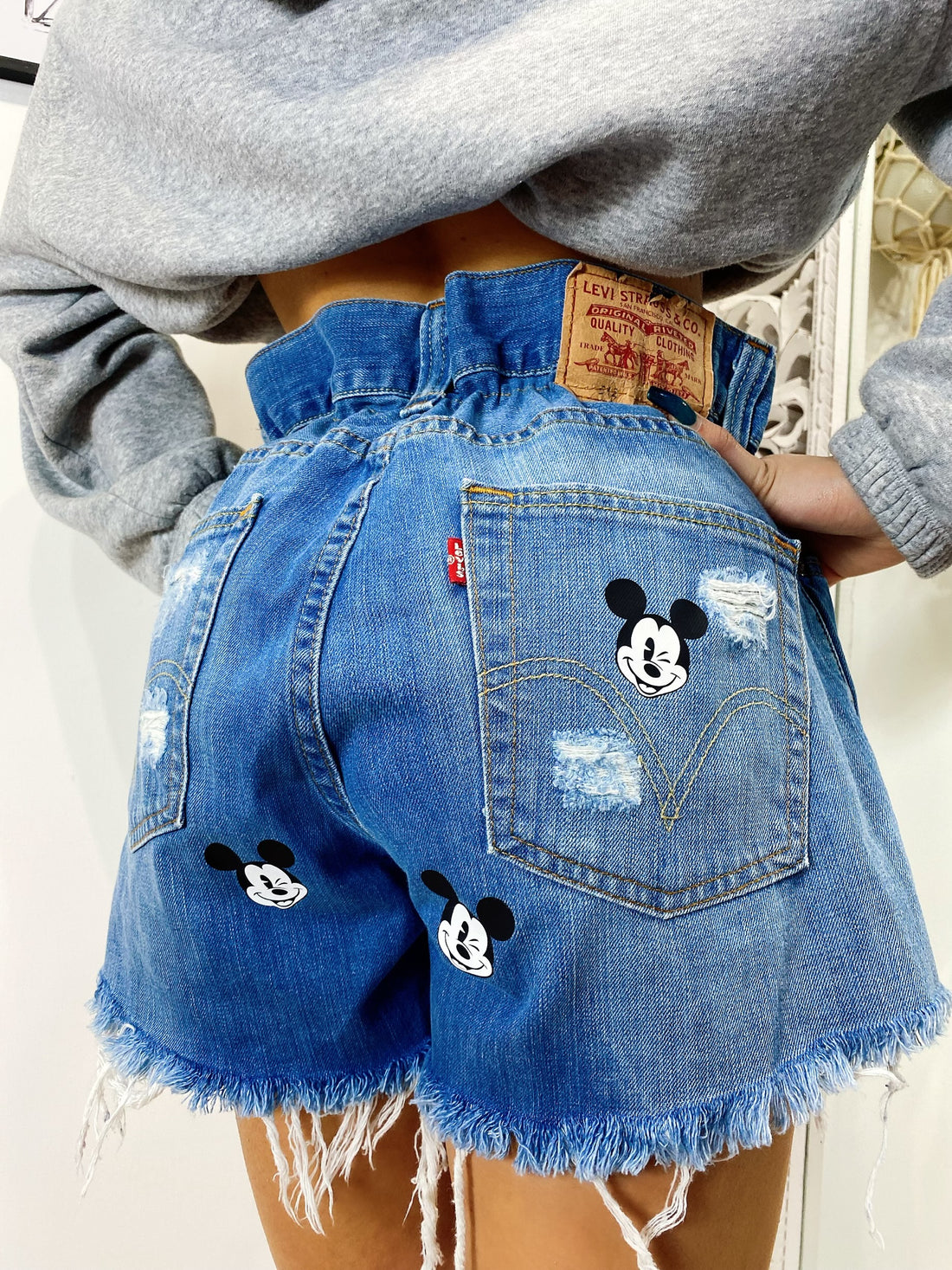 Short Levi’s Vintage con stampa topolino bagno medio - R.a. Boutique 