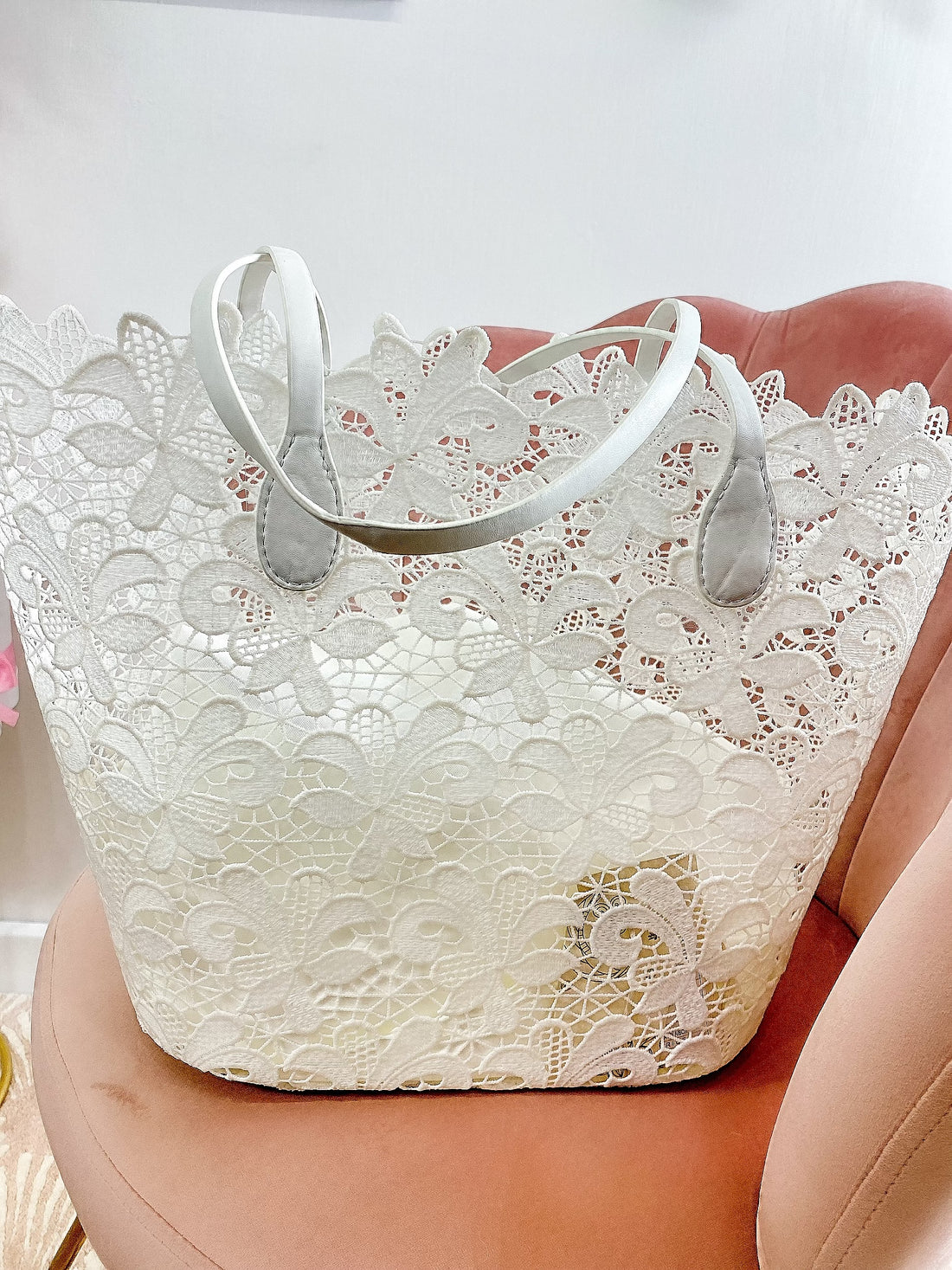 Maxi bag con ricami a fiori - R.a. Boutique 