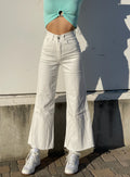 Jeans wide leg easy bianco - R.a. Boutique 