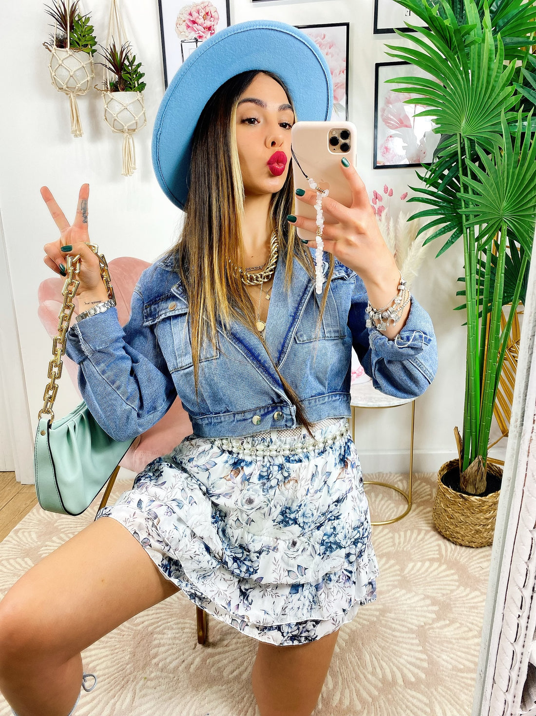 Giacca di jeans con Incrocio - R.a. Boutique 