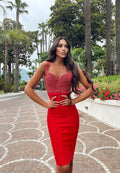 Gonna aderente rossa - R.a. Boutique 