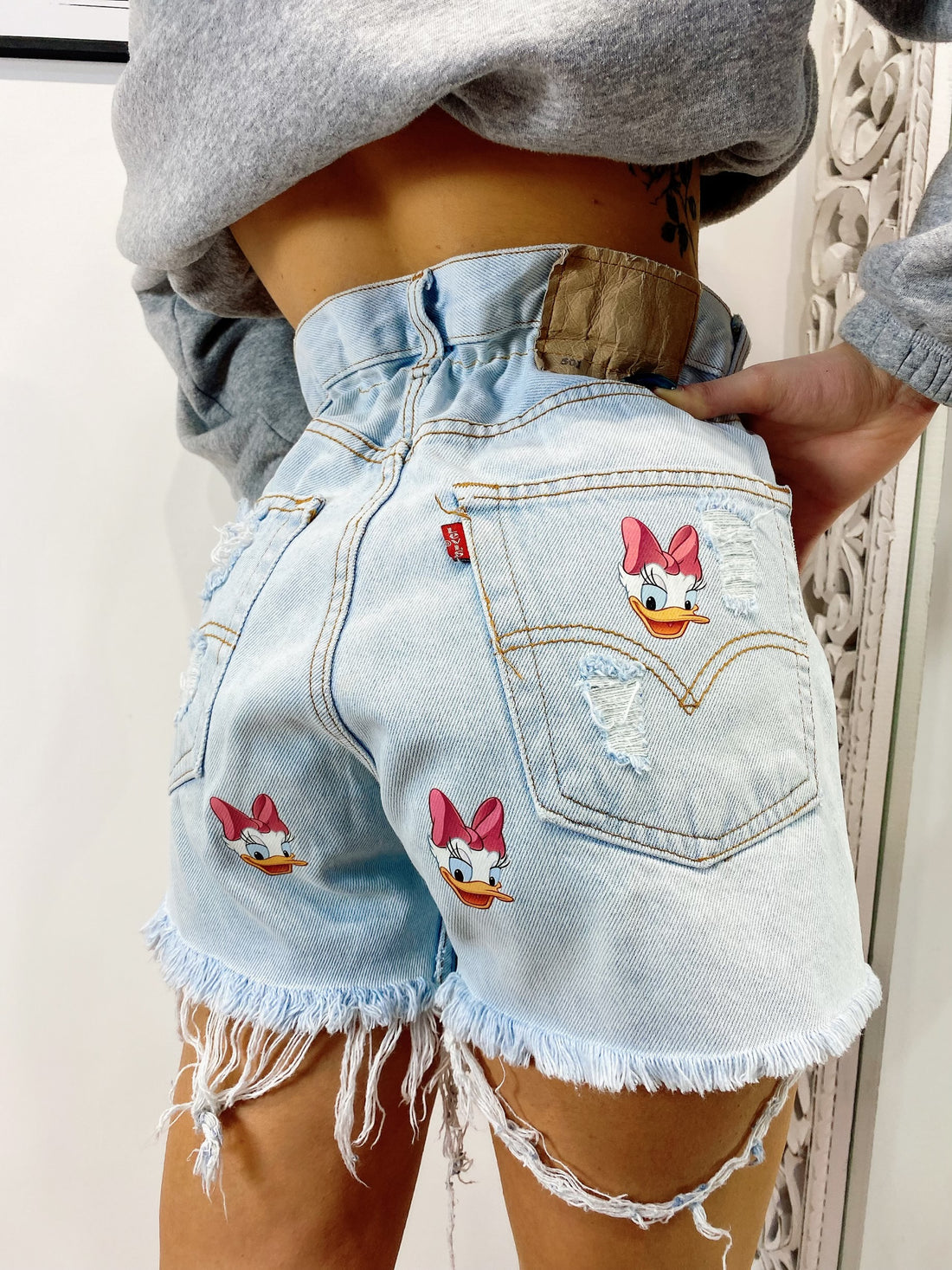 Short Levi’s Vintage con stampa Paperina bagno chiaro - R.a. Boutique 