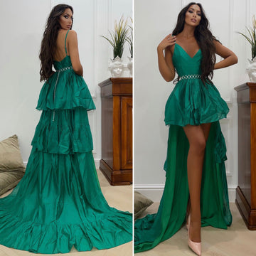 Abito verde con maxi gonna - R.a. Boutique 