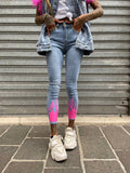 Jeans flame Fuxia - R.a. Boutique 