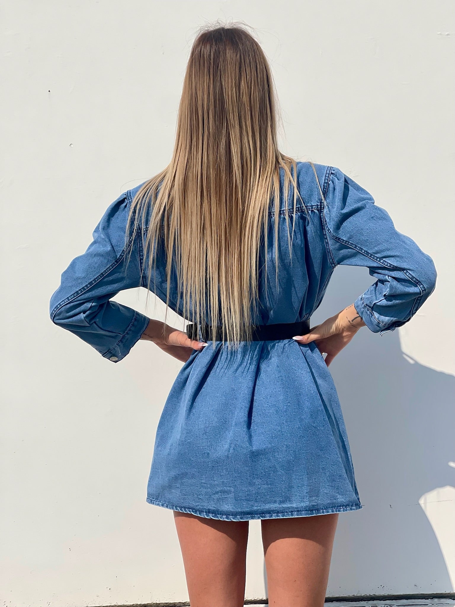 Abito in jeans con cintura - R.a. Boutique 