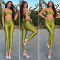 Completo top e pantalone lime - R.a. Boutique 