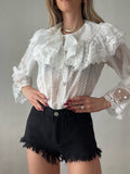 Camicia in pizzo bianca - R.a. Boutique 