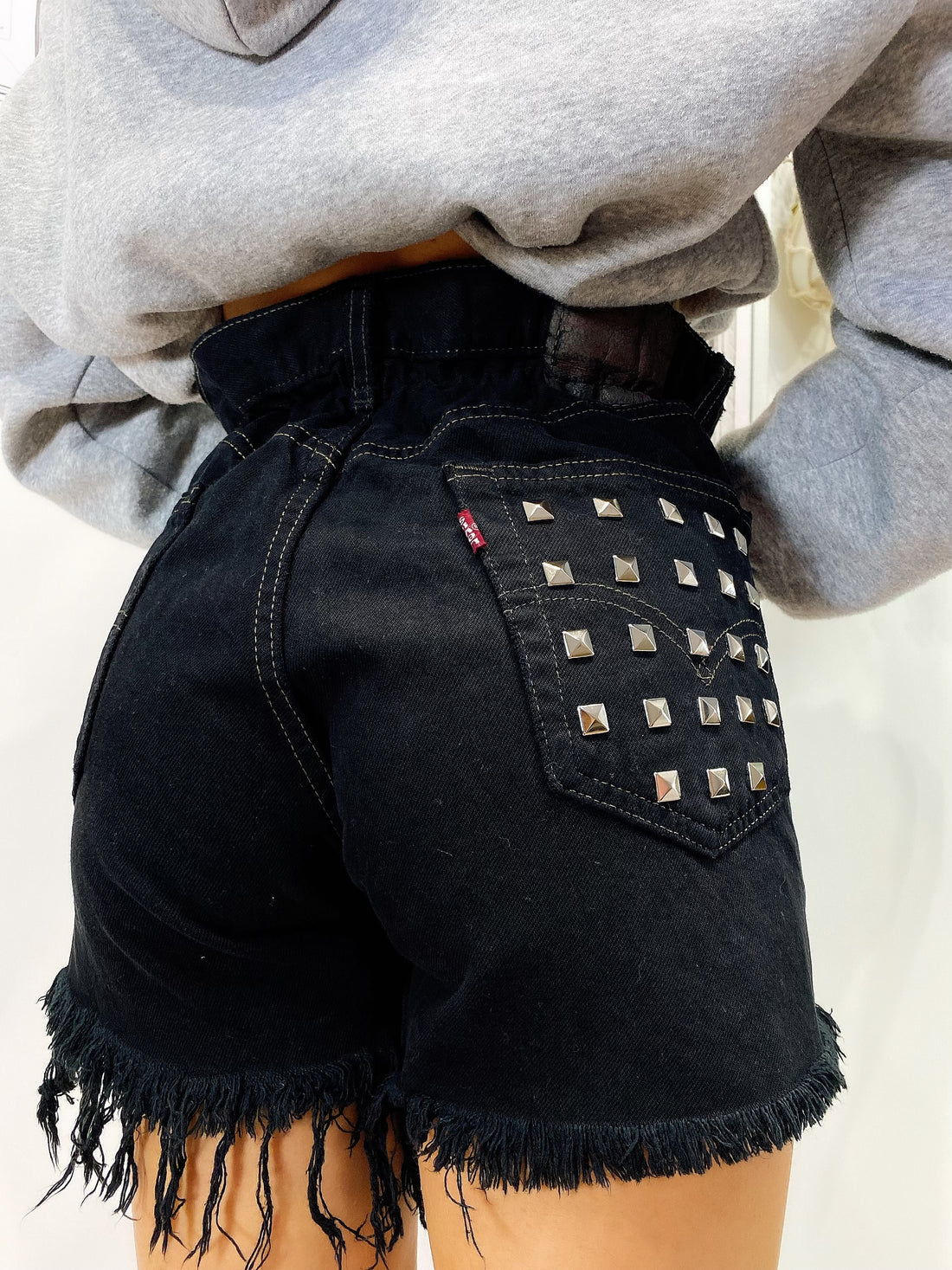 Short Levi’s Vintage con Borchie Nero - R.a. Boutique 