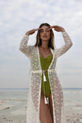 Kimono in pizzo bianco - R.a. Boutique 