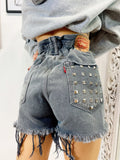 Short Levi’s Vintage con Borchie bagno grigio - R.a. Boutique 