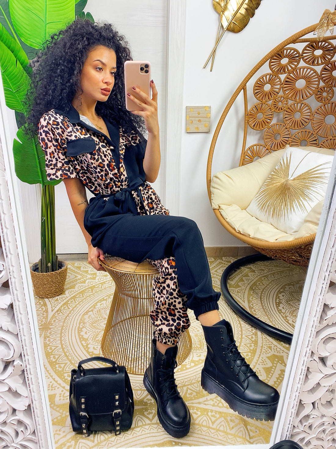 Tuta sportiva a fantasia maculata - R.a. Boutique 