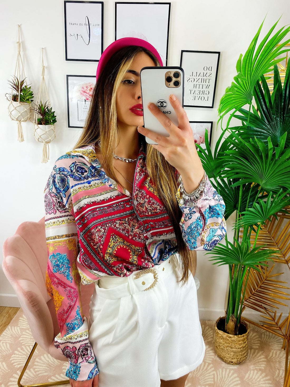 Camicia etnica sfumature Fucsia - R.a. Boutique 