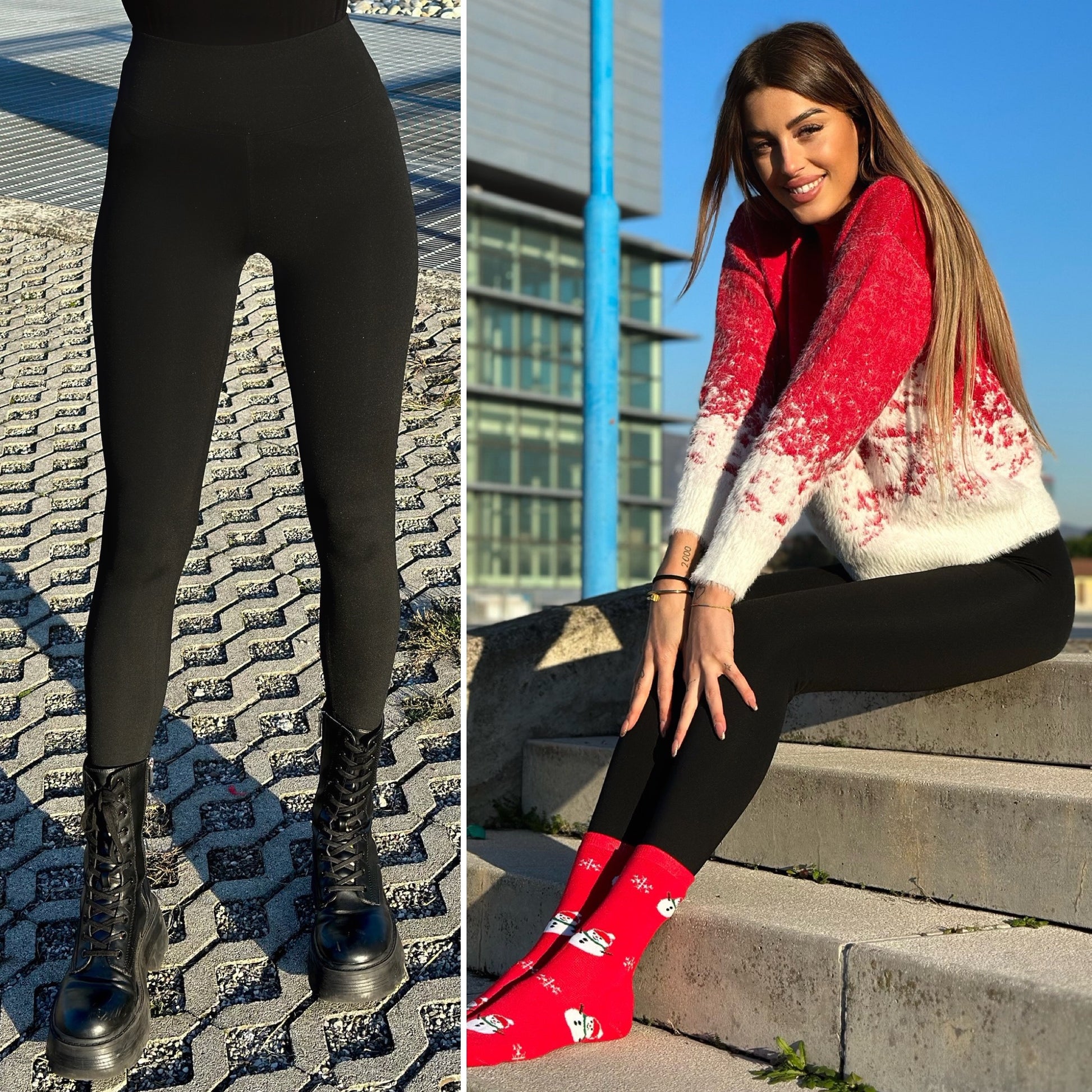 Leggins termico nero - R.a. Boutique 