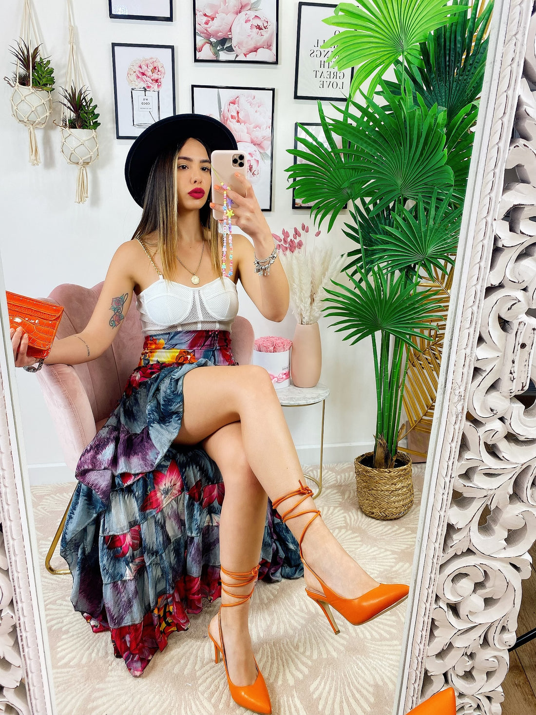 Gonna asimmetrica grigio viola - R.a. Boutique 