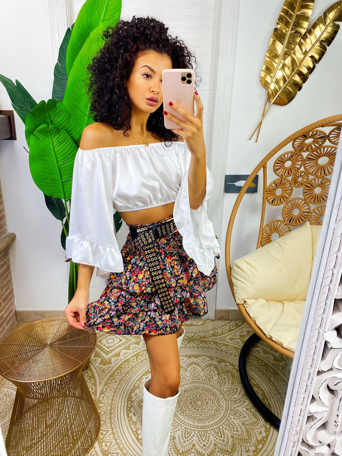 Gonna a fiori colorati - R.a. Boutique 