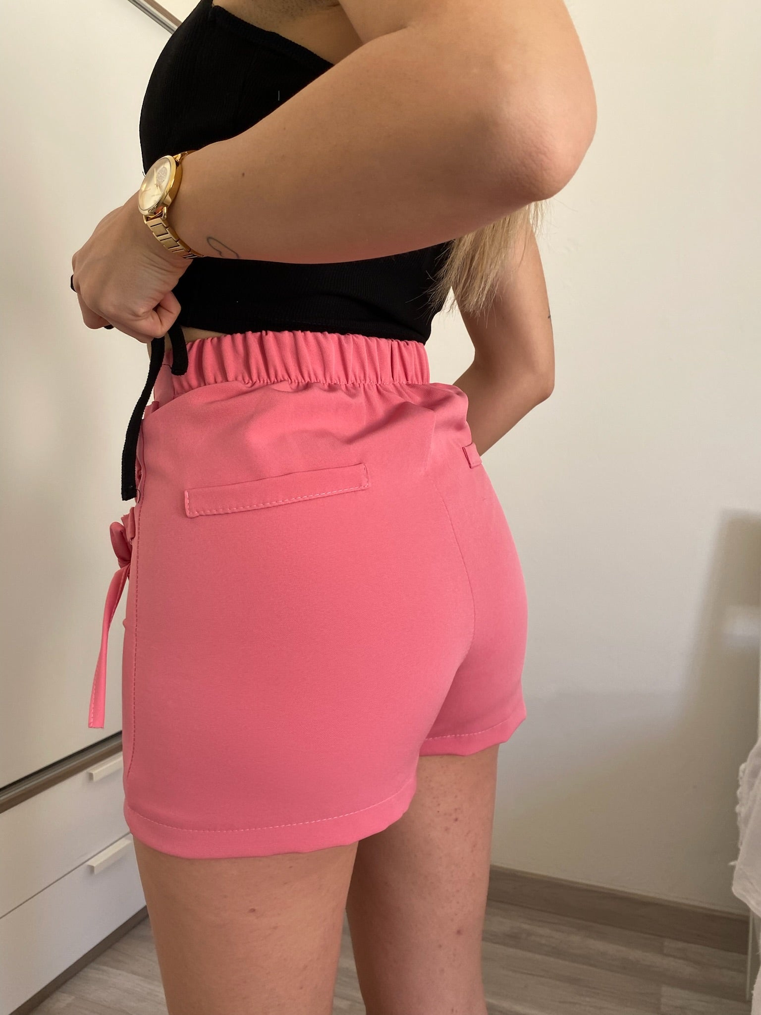 Gonna pantalone lace rosa - R.a. Boutique 