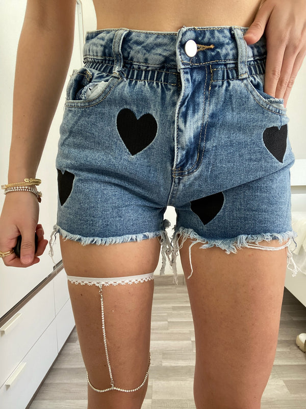 Beinkette mit Strasssteinen