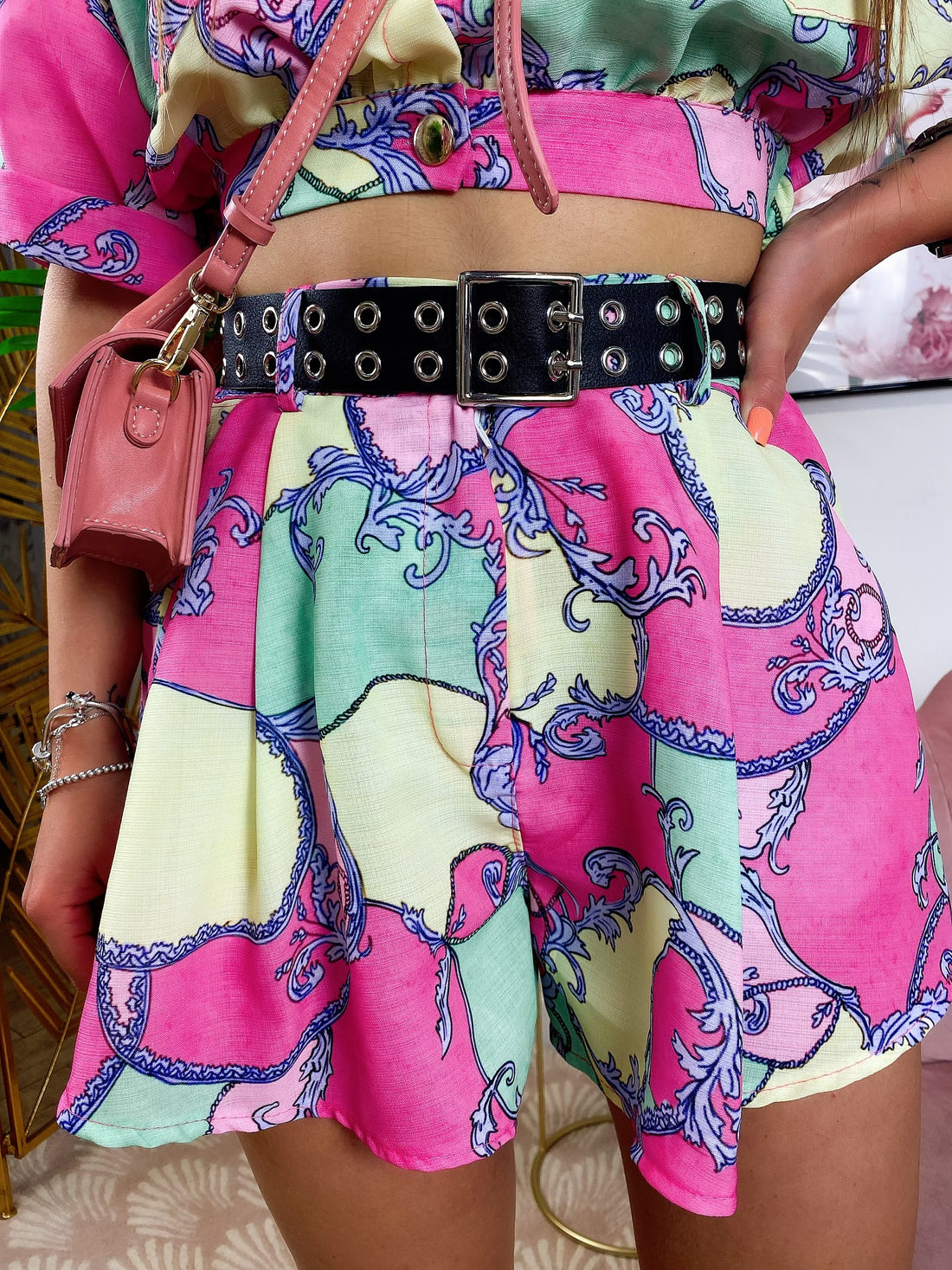 Cintura morbida con doppi occhielli - R.a. Boutique 