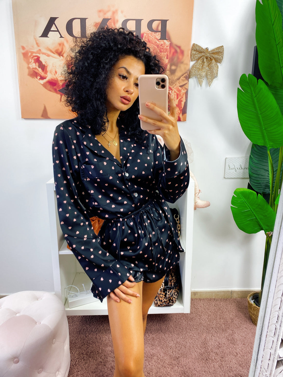 Completino da notte a cuori - R.a. Boutique 