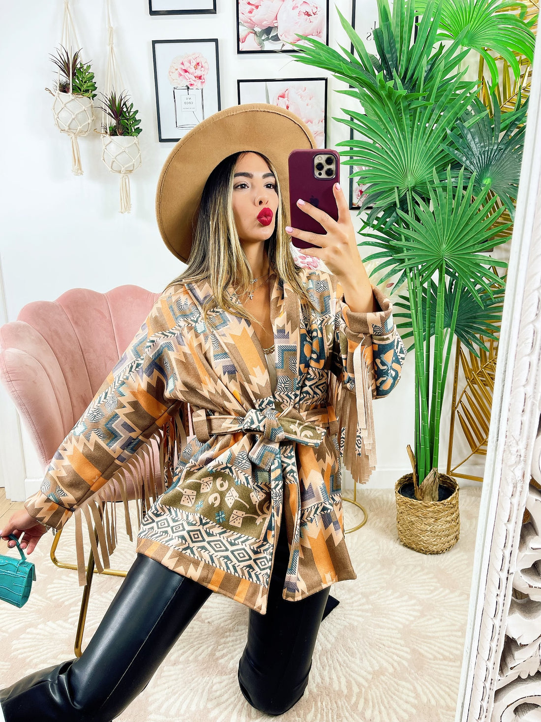 Cappotto con frange - R.a. Boutique 