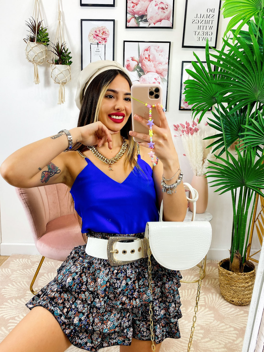 Canotta con spalline a catena - R.a. Boutique 