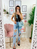 Jeans Mon amour con strappi - R.a. Boutique 