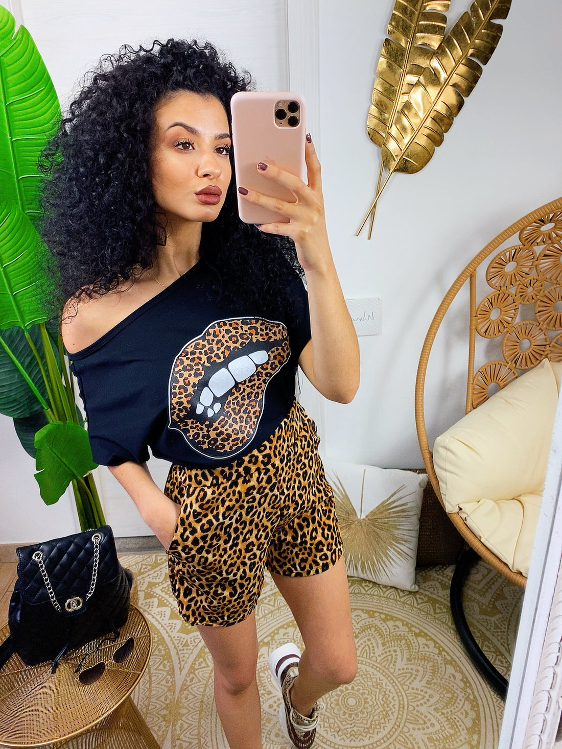 Completo sportivo maglia e short maculato - R.a. Boutique 