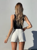 Short bianco con catene - R.a. Boutique 