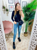 Jeans aderente sfrangiato sotto - R.a. Boutique 