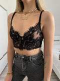 Bralette in pizzo nera - R.a. Boutique 