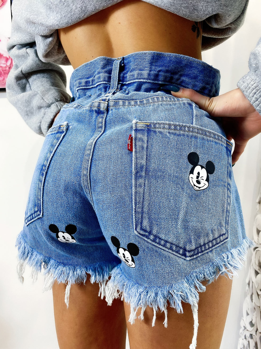 Short Levi’s Vintage con stampa topolino bagno medio - R.a. Boutique 