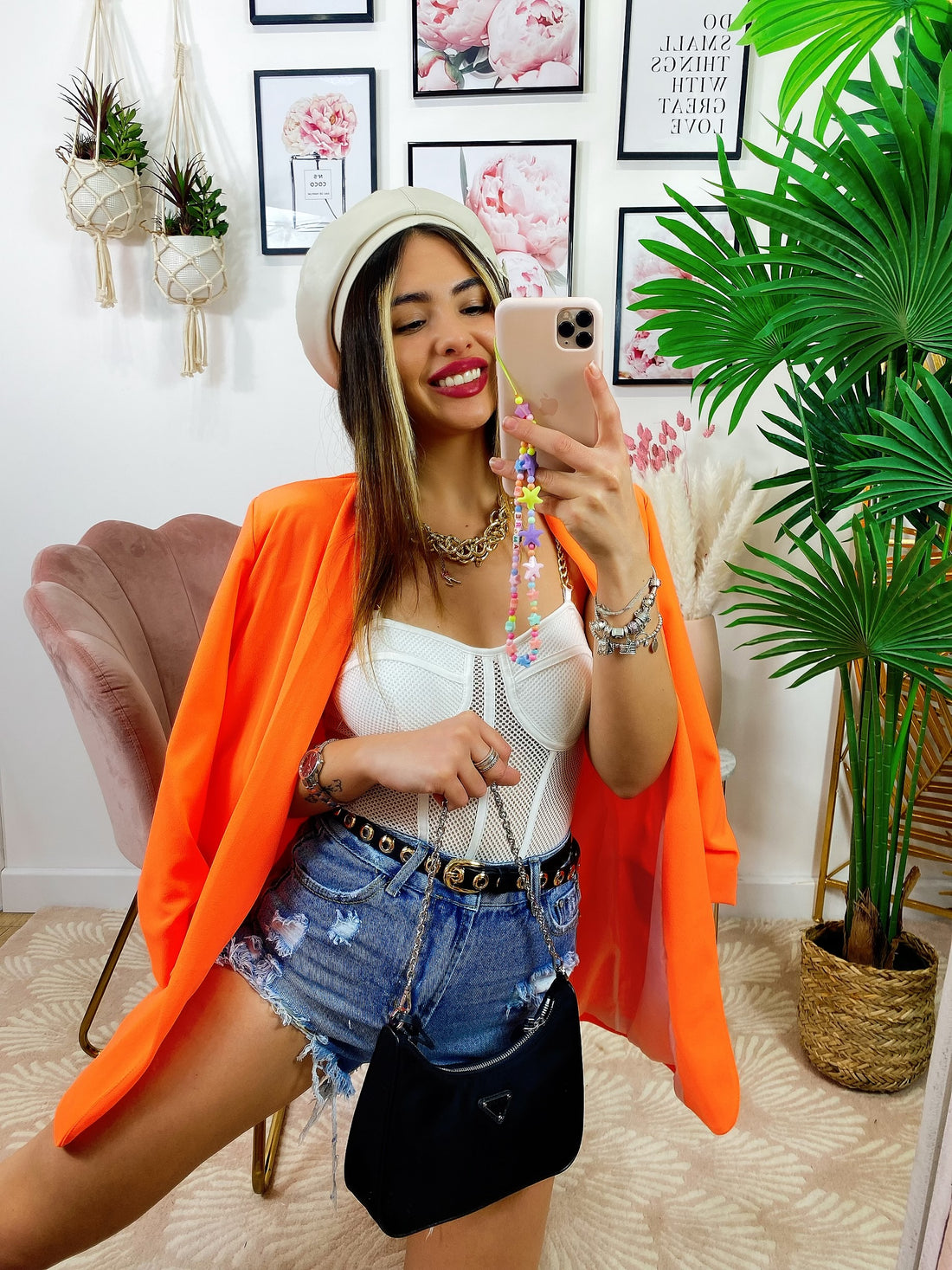 Giacca fluo Arancione - R.a. Boutique 