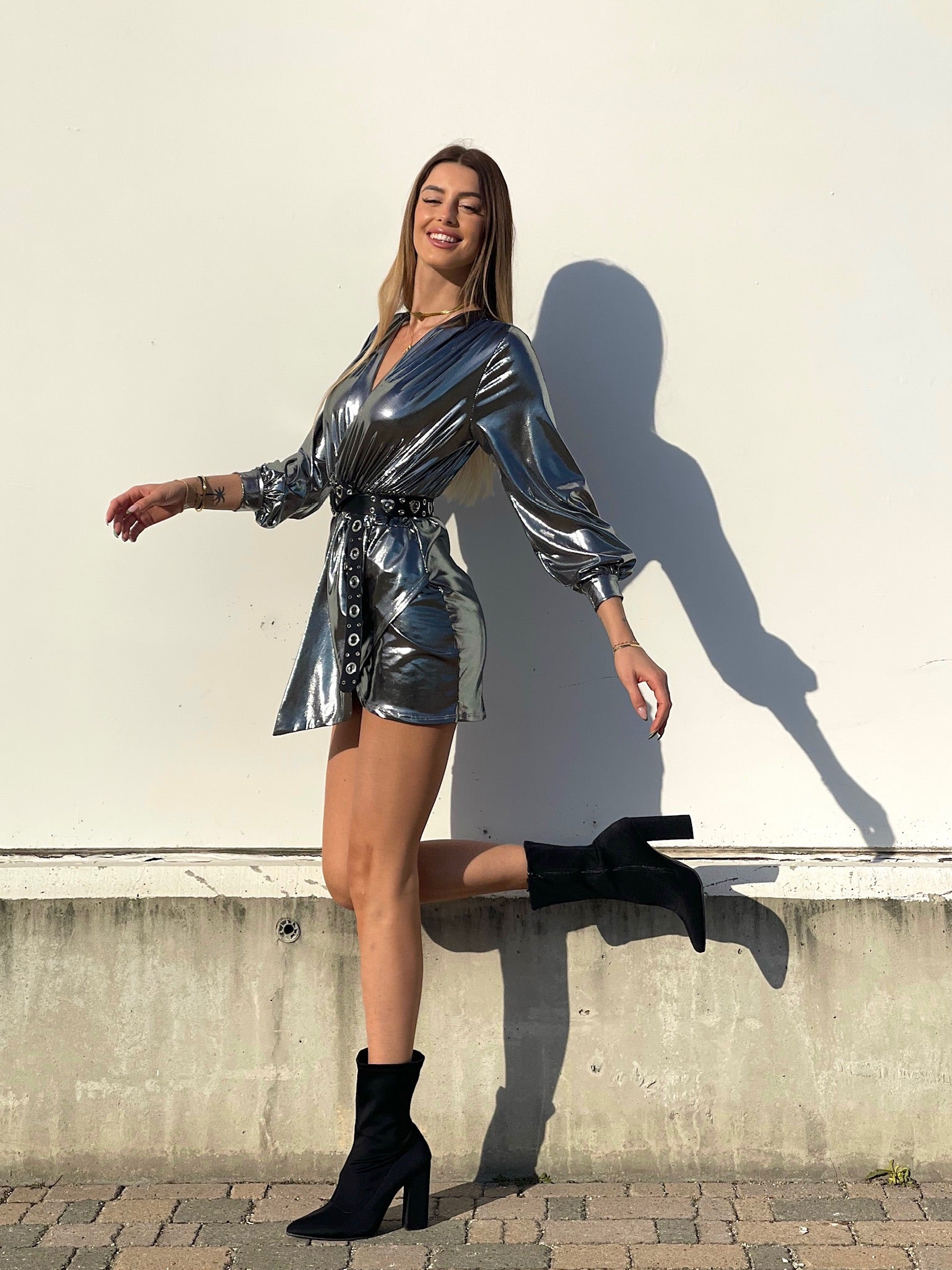 Abito glam night silver - R.a. Boutique 