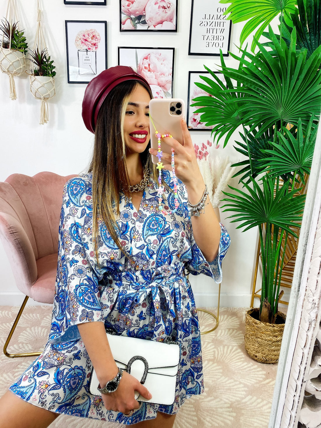 Abito etnico sfumature Celesti - R.a. Boutique 