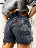 Short Levi’s Vintage con Borchie bagno grigio scuro - R.a. Boutique 